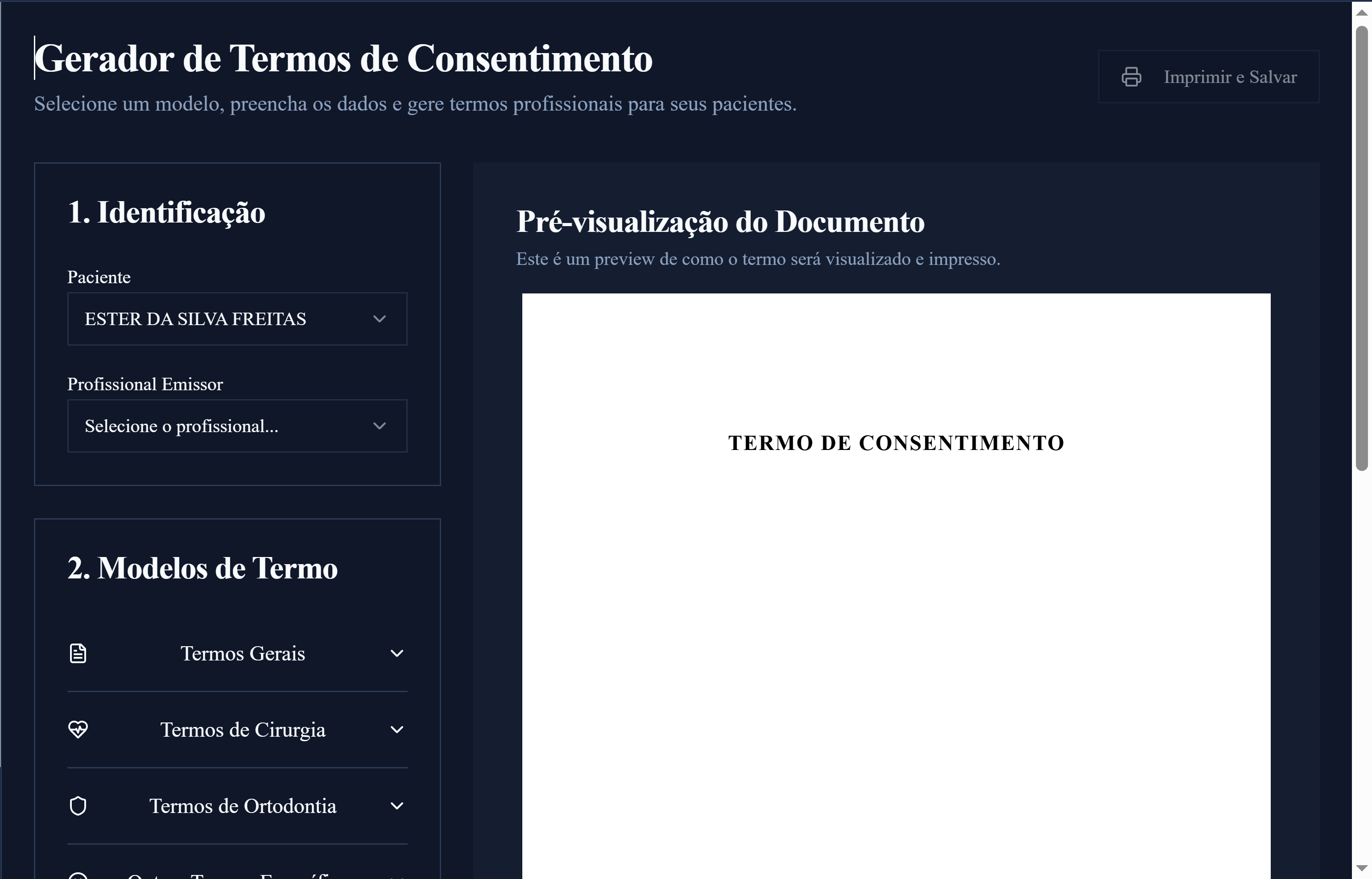 Termos de Consentimento